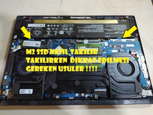 BİLGİSAYARLARDA M2 SSD TAKILMASI, TAKILIRKEN YAPILMASI GEREKENLER, YAPILAN HATALARDA CIKACAK SONU&Ccedil;